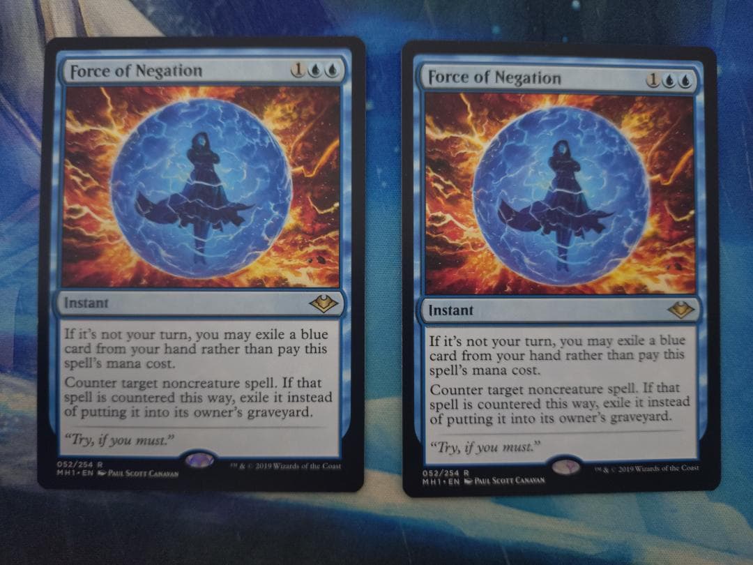 【MTG】　否定の力/Force of Negation　[MH1]　EN　2枚 64263968-0ebb-4cb7-8e4d-