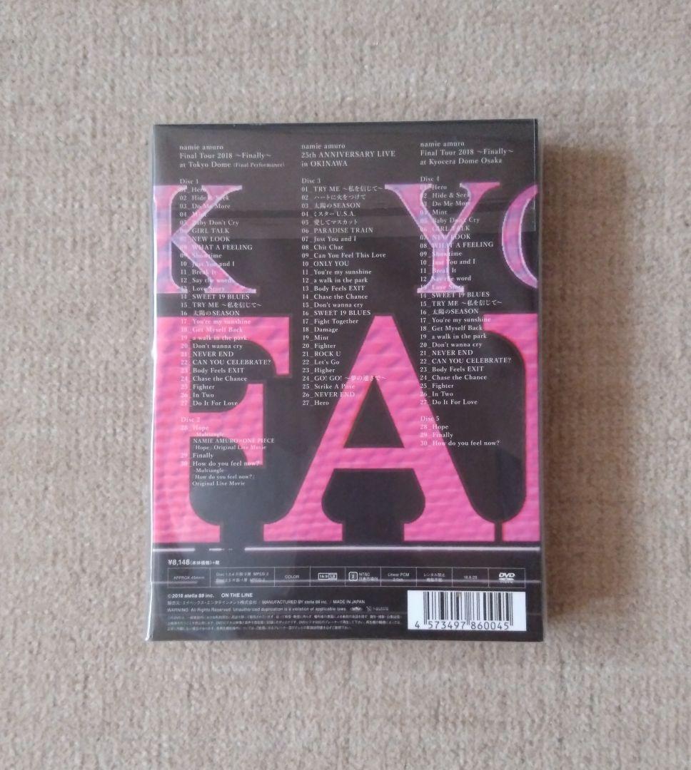 安室奈美恵 finally 2018 DVD 5枚組 初回盤 25th - メルカリ