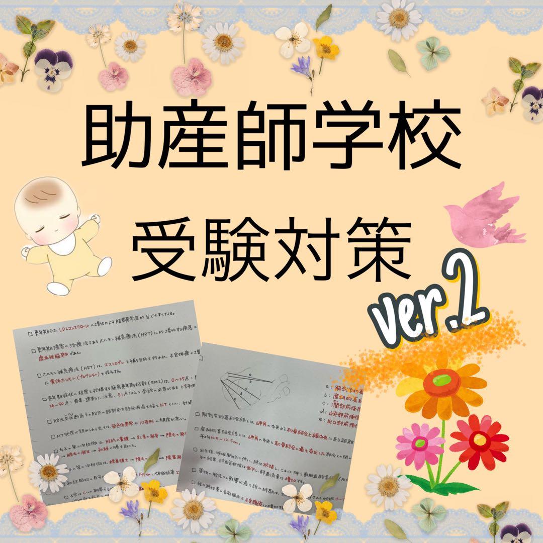 助産師学校受験対策 まとめノート ver2 応用編 勉強ノート - メルカリ