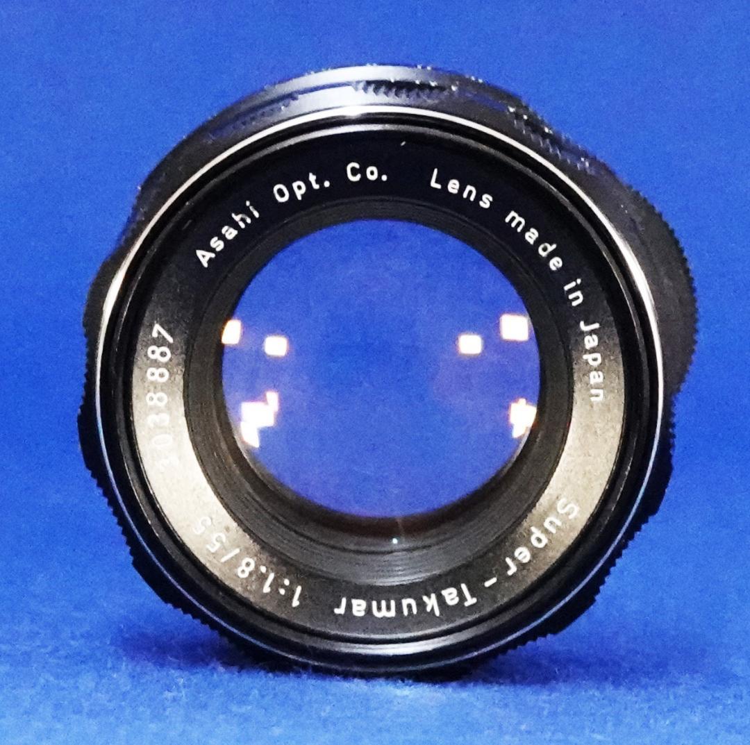 3038887　極上品虹色フレア後期型Super-Takumar　F1.8/55