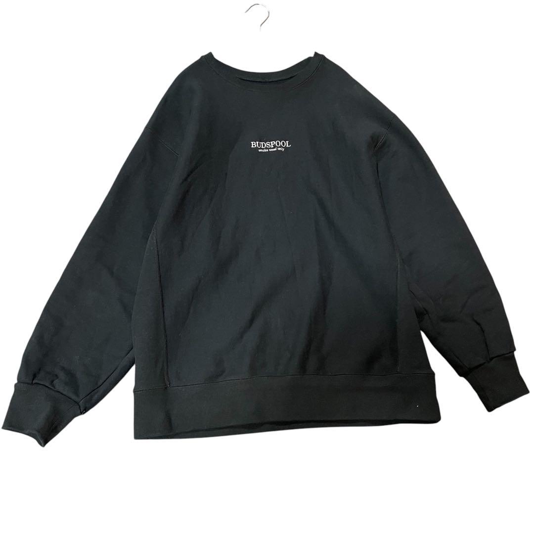 希少】激レア バッズプール舐達麻 センターロゴ 黒肉厚スウェット XL