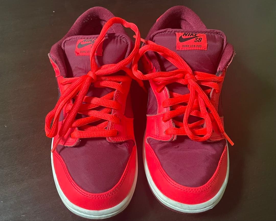 シューズ(男性用) NIKE SB DUNK LOW Laser Crimson 27.5cm