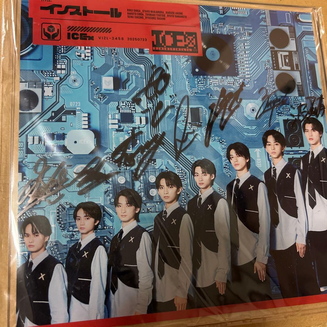 m*m様 ICEx インストール　サインパネル ICEx 6thシングル「インストール」発売記念、各チェーン店舗・ECでの