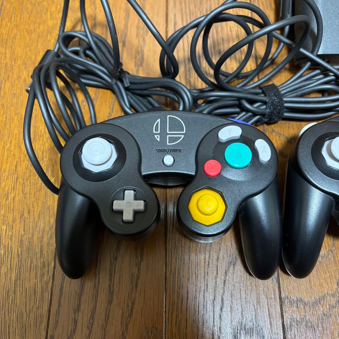 ゲームキューブ コントローラー GCコントローラー スマブラブラック