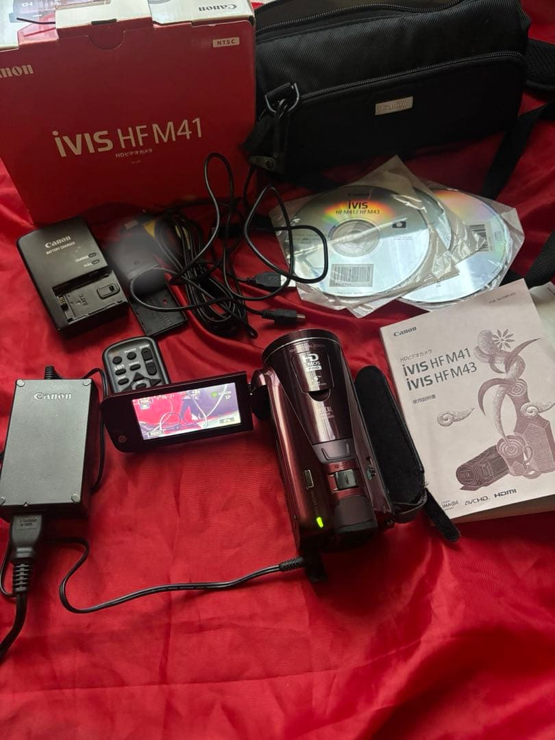 Canon iVIS HF M41 本体　箱一式付き Canon iVIS HF M41 Full HD Video Handheld Camera 1080 SD NTSC from