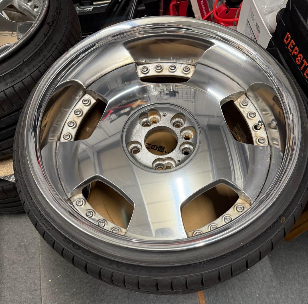 《希少》ユーロライン 18インチ 10j 4本　リバレル タイヤ付き