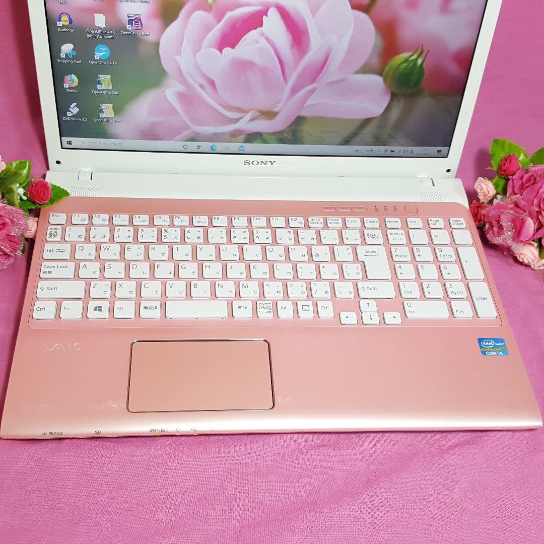 ピンク色☆SONY☆VAIO☆CORE-I7☆新品SSD512G☆メモリ8G - メルカリ