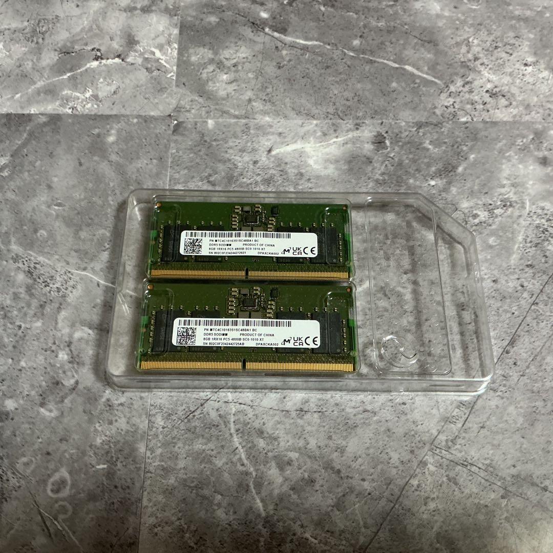 ほぼ未使用 Micron 8GBx2枚 DDR5 SODIMM 16GB Micron 16GB 2 x 8GB DDR5 SDRAM Memory Kit CT2K8G56C46S5 - Walmart.com