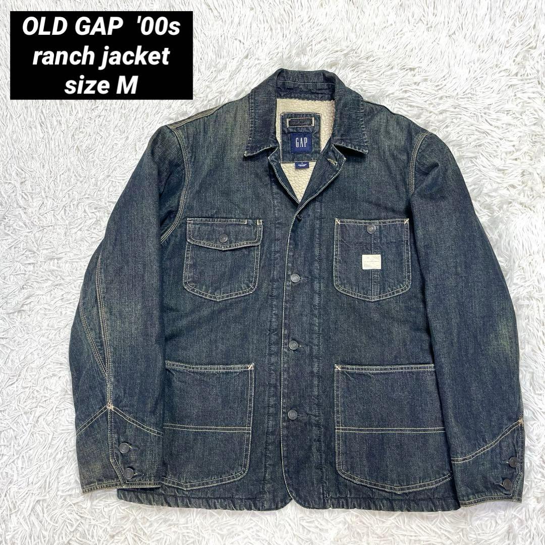 GAP オールドギャップ デニム ボアランチジャケット M カバーオール