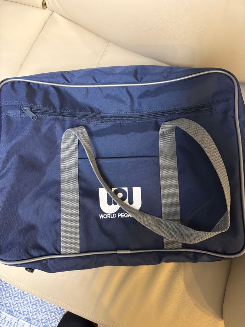 WORLD PEGASUS ネイビー 旧ワッペ　スクバ 旧WORLD PEGASUS スクバ ネイビー ワールドペガサス ワッペ 紺 - メルカリ