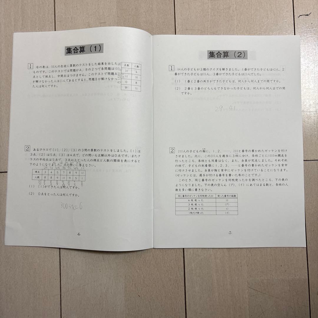 サピックス 6年 算数テキスト（平日、夏期、春期、土曜）(全224冊)