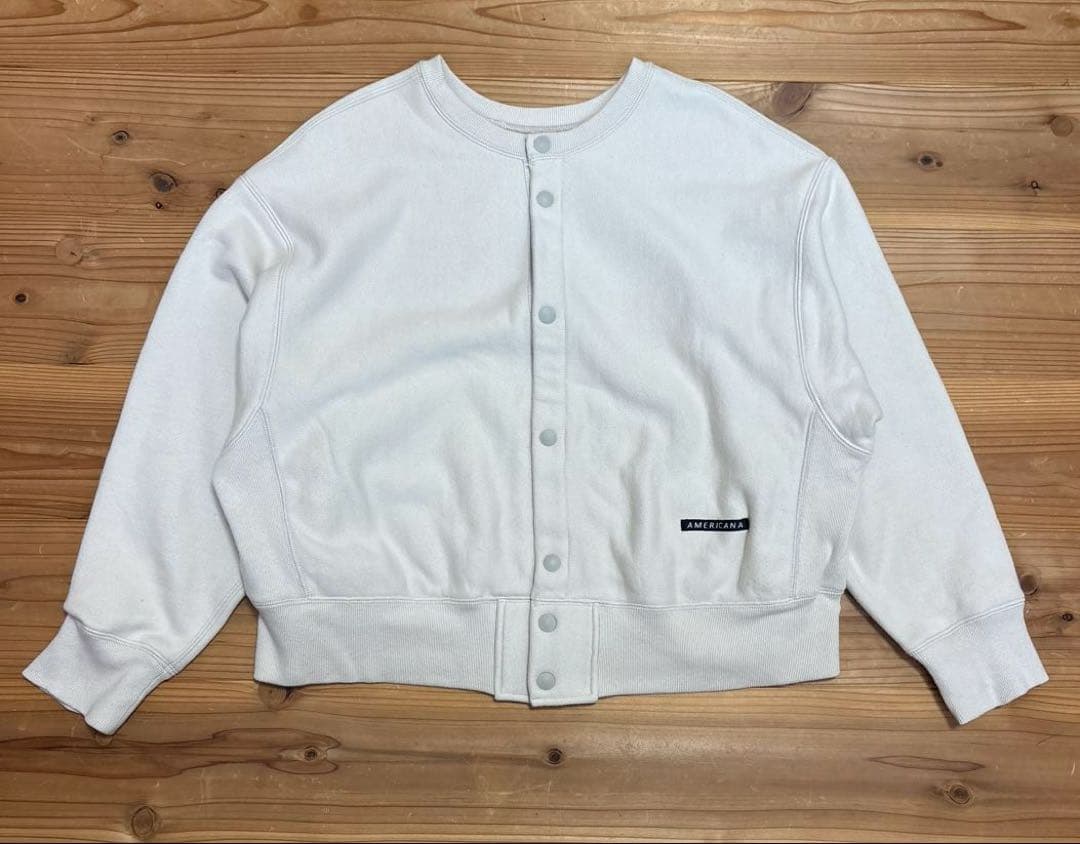 Americana アメリカーナ 別注カレッジ風口ゴ前後2WAYスウェット - メルカリ