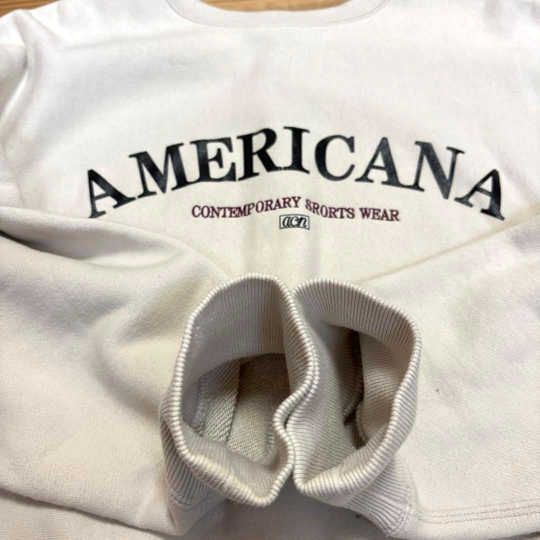 Americana アメリカーナ 別注カレッジ風口ゴ前後2WAYスウェット - メルカリ