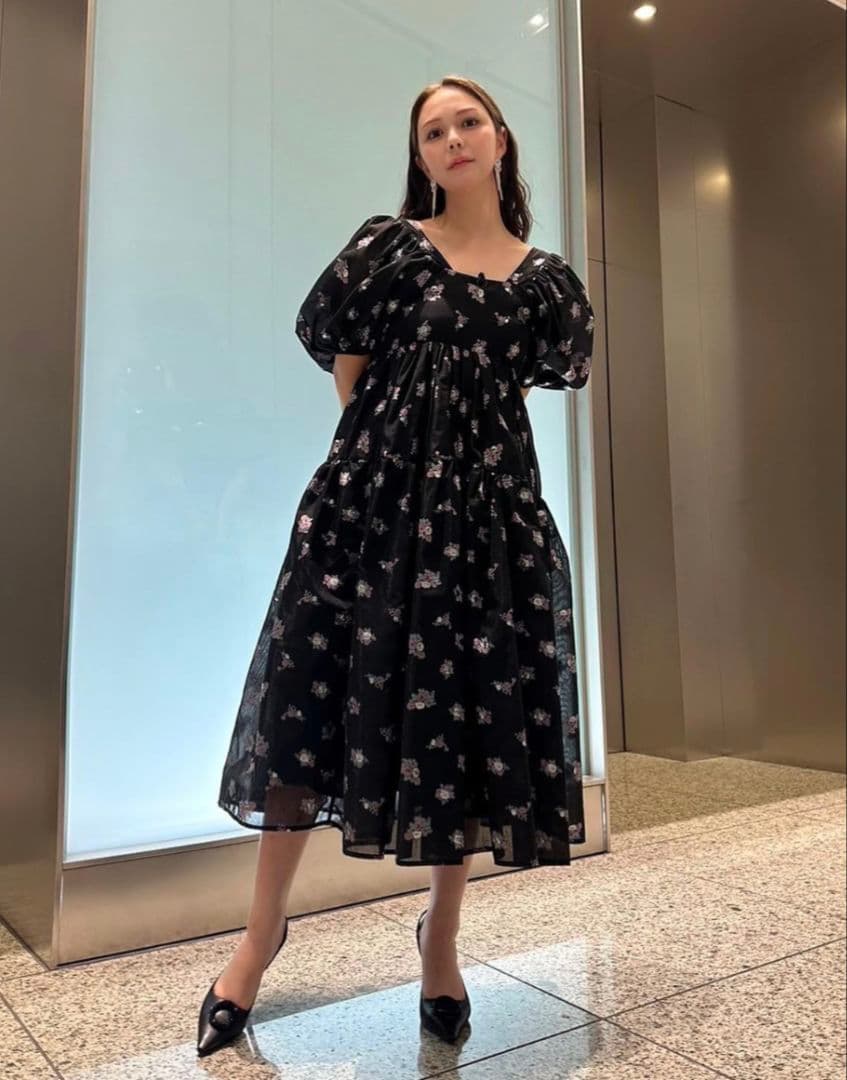 DREAM sister jane フラワージャガードミディワンピース - メルカリ