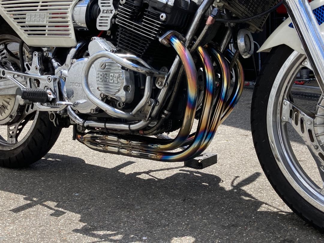 ホンダ CBX400F サタケ ステンレス手曲げマフラー 新型限定 - メルカリ