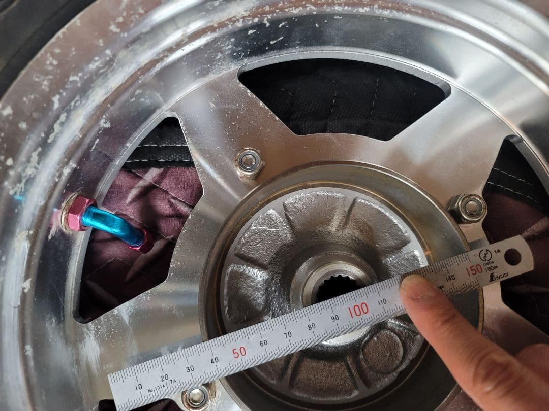 廃盤品】3WF用10インチリアホイール BMF アルミ ハブ付き タイヤ付き