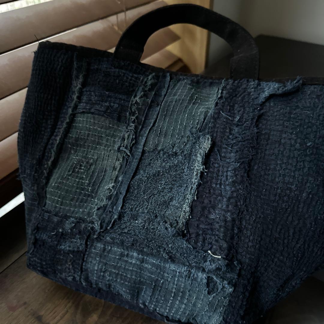 ⚠️J J様専用 総刺し子2wayバッグ/藍染／襤褸 - メルカリ