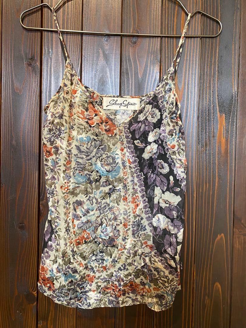 値下げShare Spirit シルクキャミソール　美品送料込み mskrm20614b.jpg