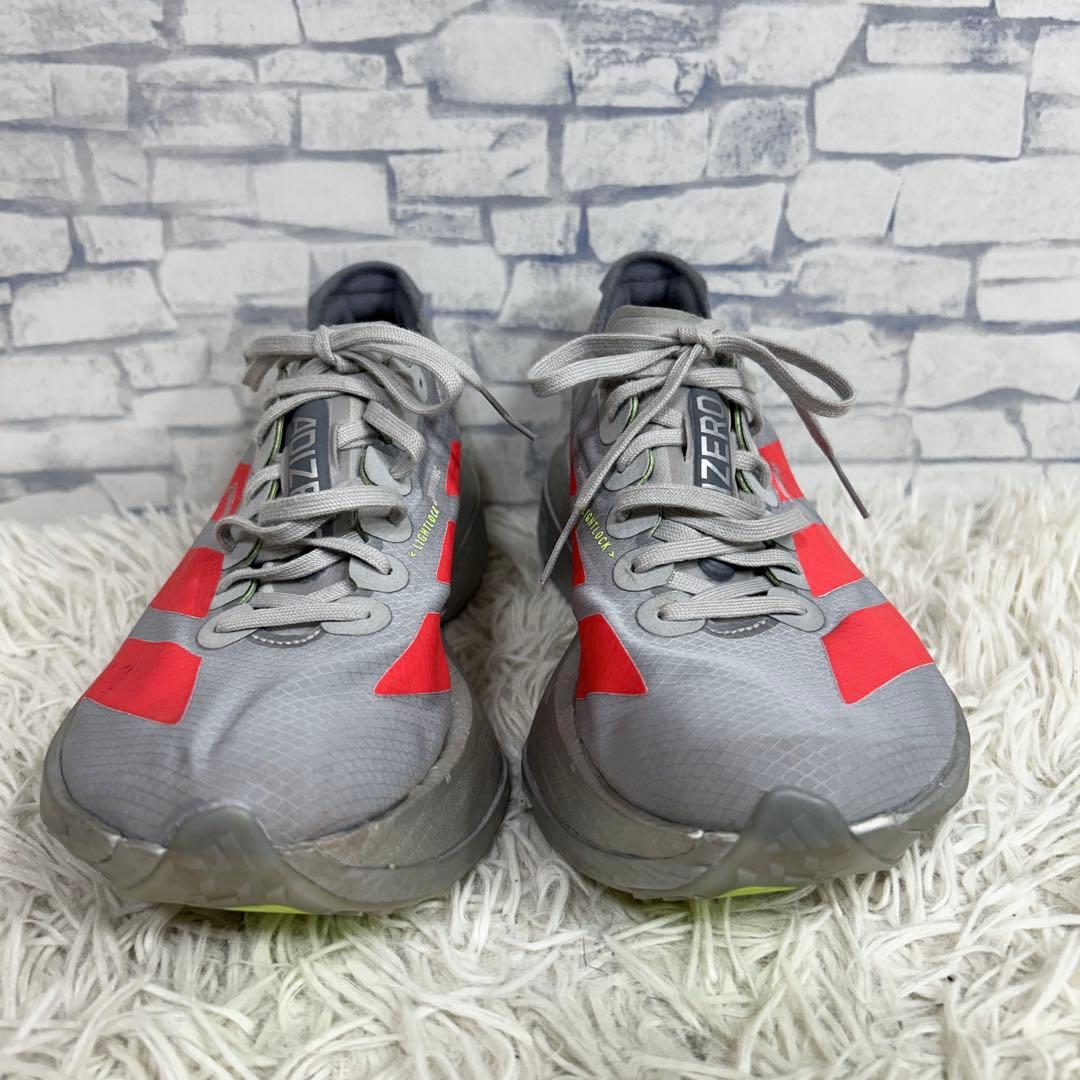 adidas adizero adios pro4 24.5cm シルバーレッド