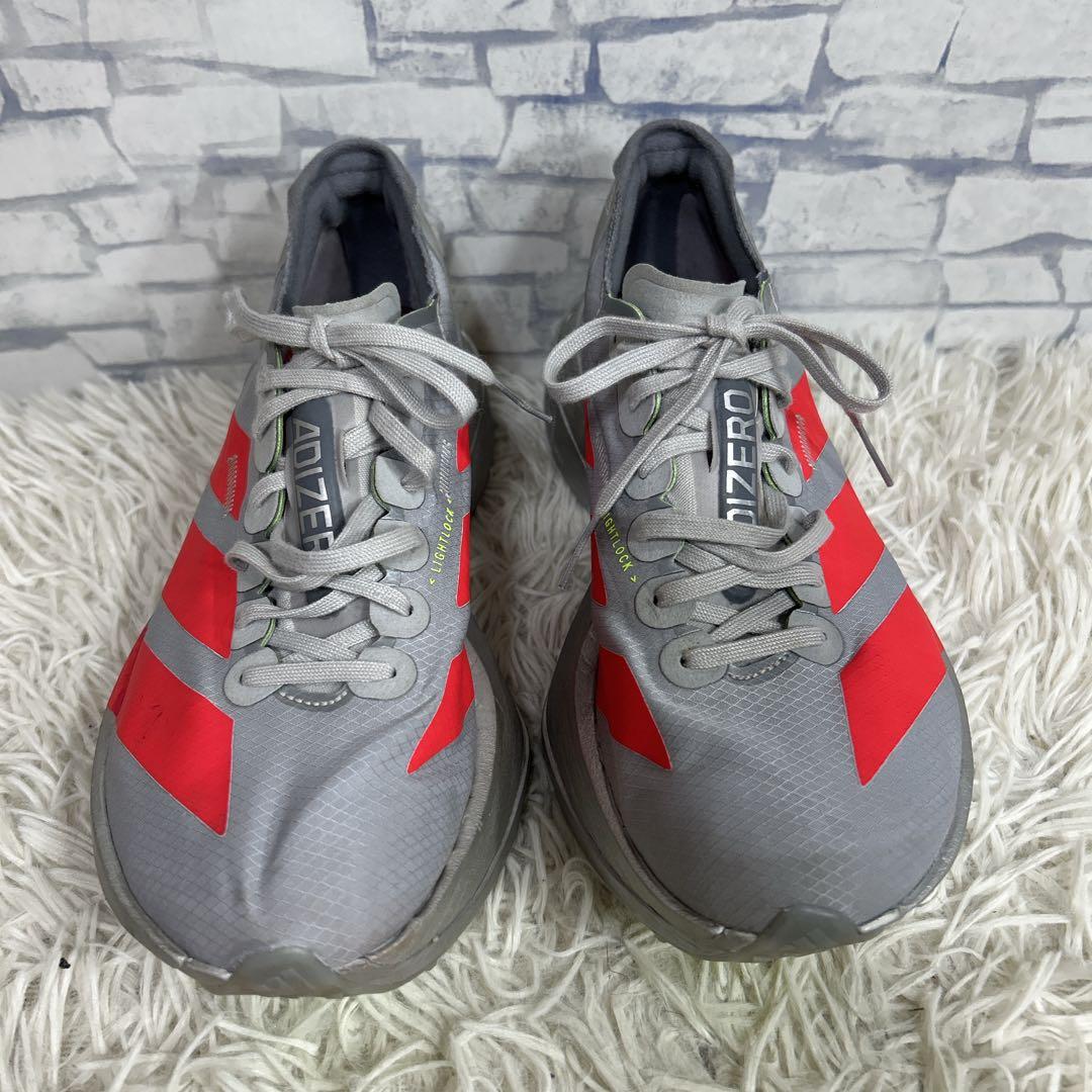 adidas adizero adios pro4 24.5cm シルバーレッド