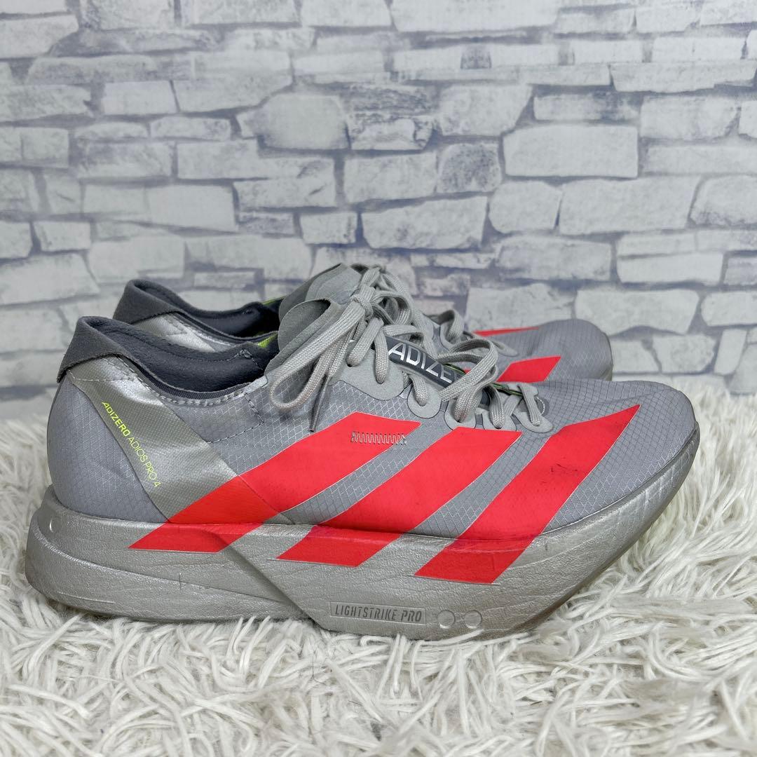 adidas adizero adios pro4 24.5cm シルバーレッド