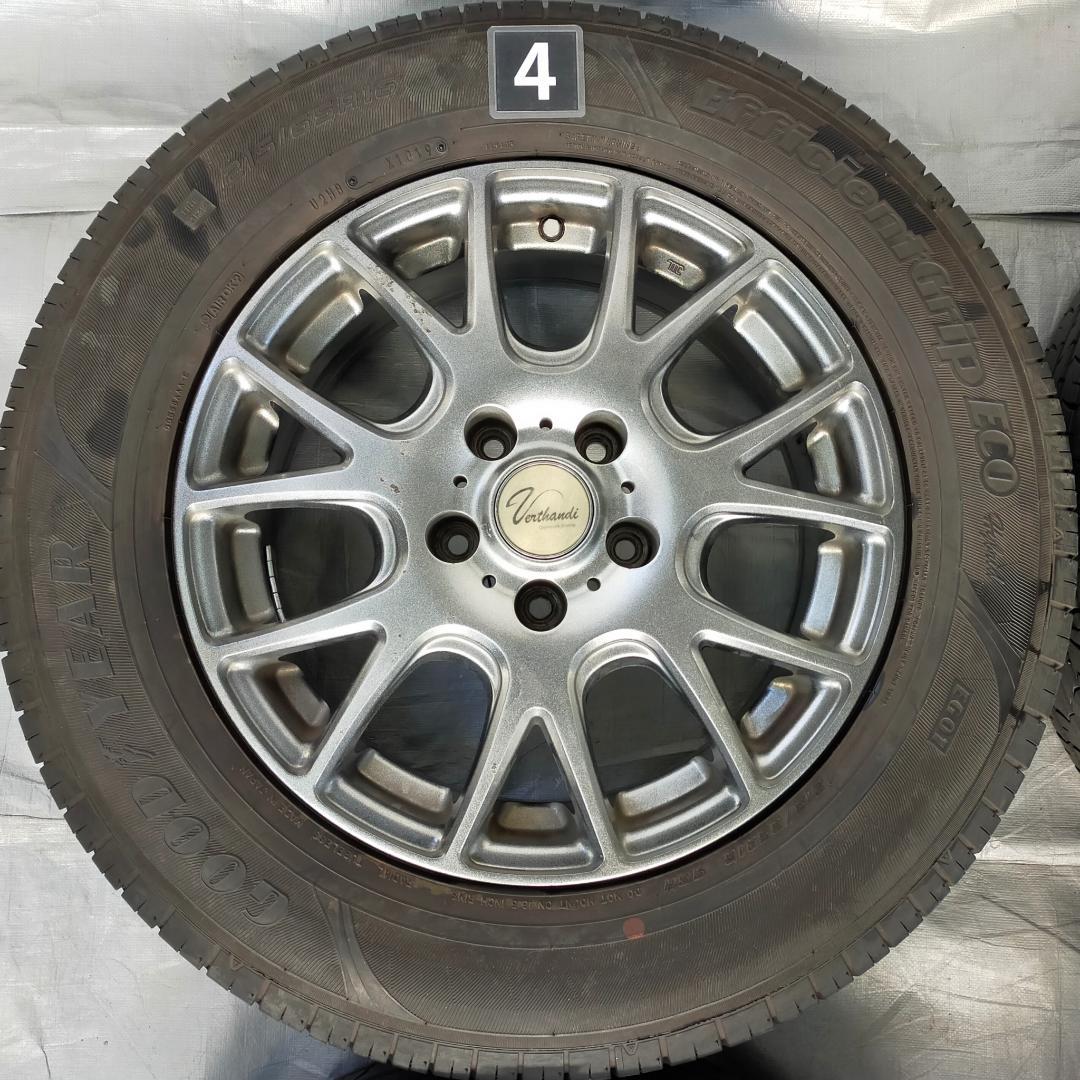 バリ溝！ヴェルザンディ16インチ×6.5J+38　サマータイヤ215/65R16