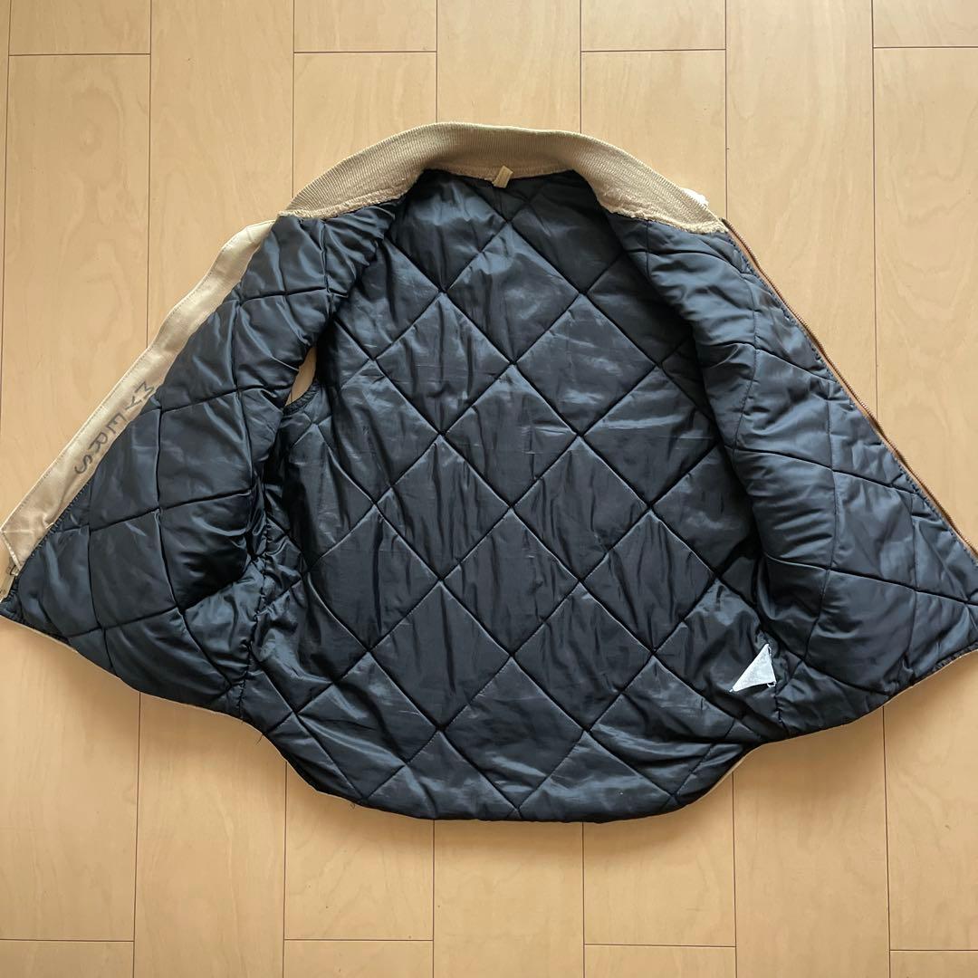 80's USA製Carhartt カーハート ダックベスト 胸ロゴ 腰ゴム M - メルカリ