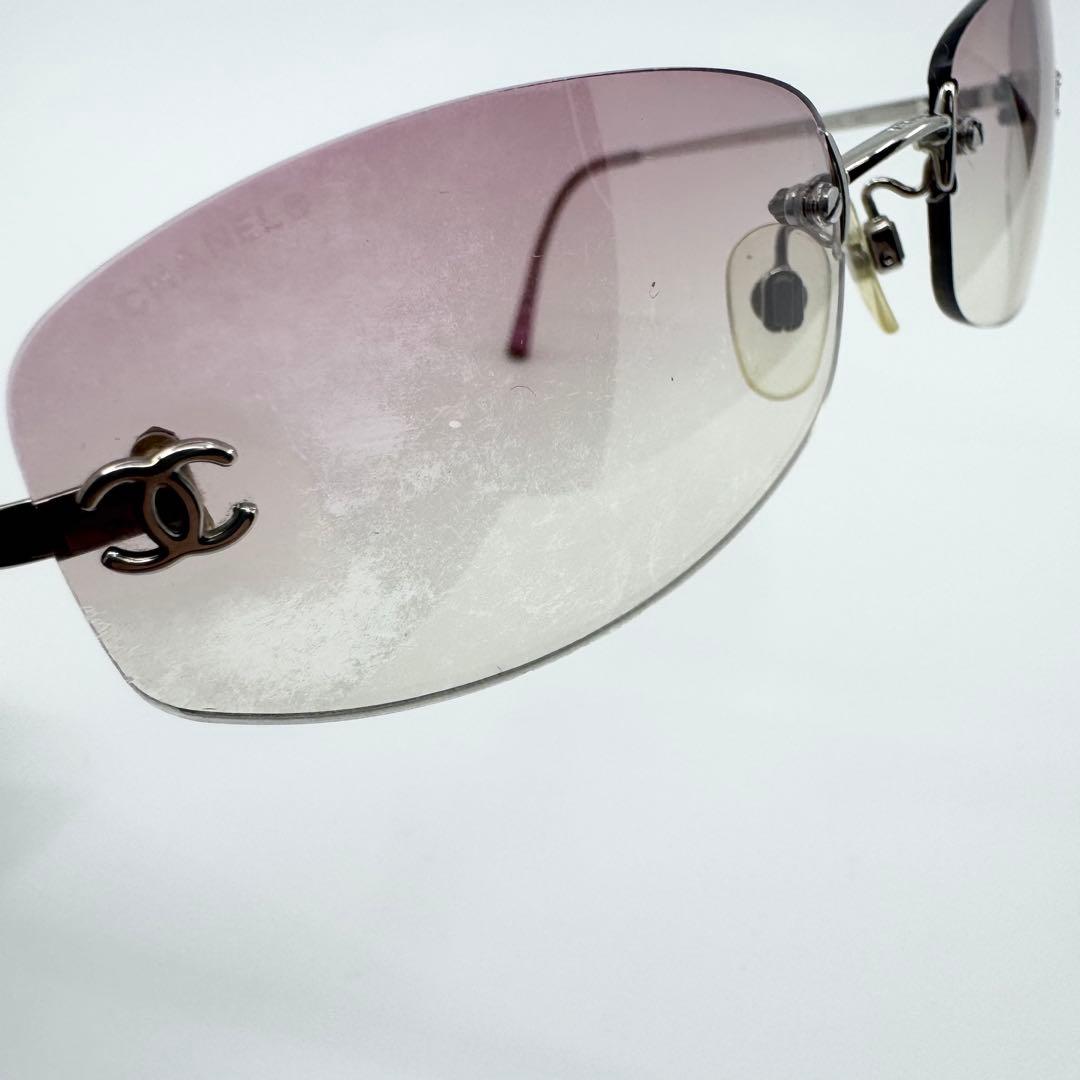 CHANEL シャネル サングラス 4002 ツーポイント ココマーク リムレス