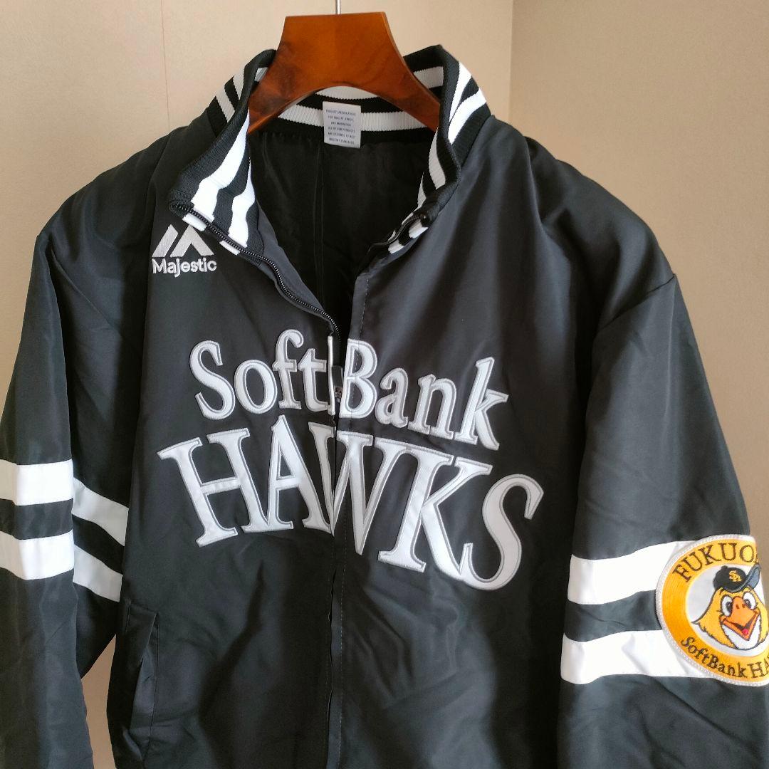 ソフトバンクホークス ジャンパー マジェスティック グランドコート