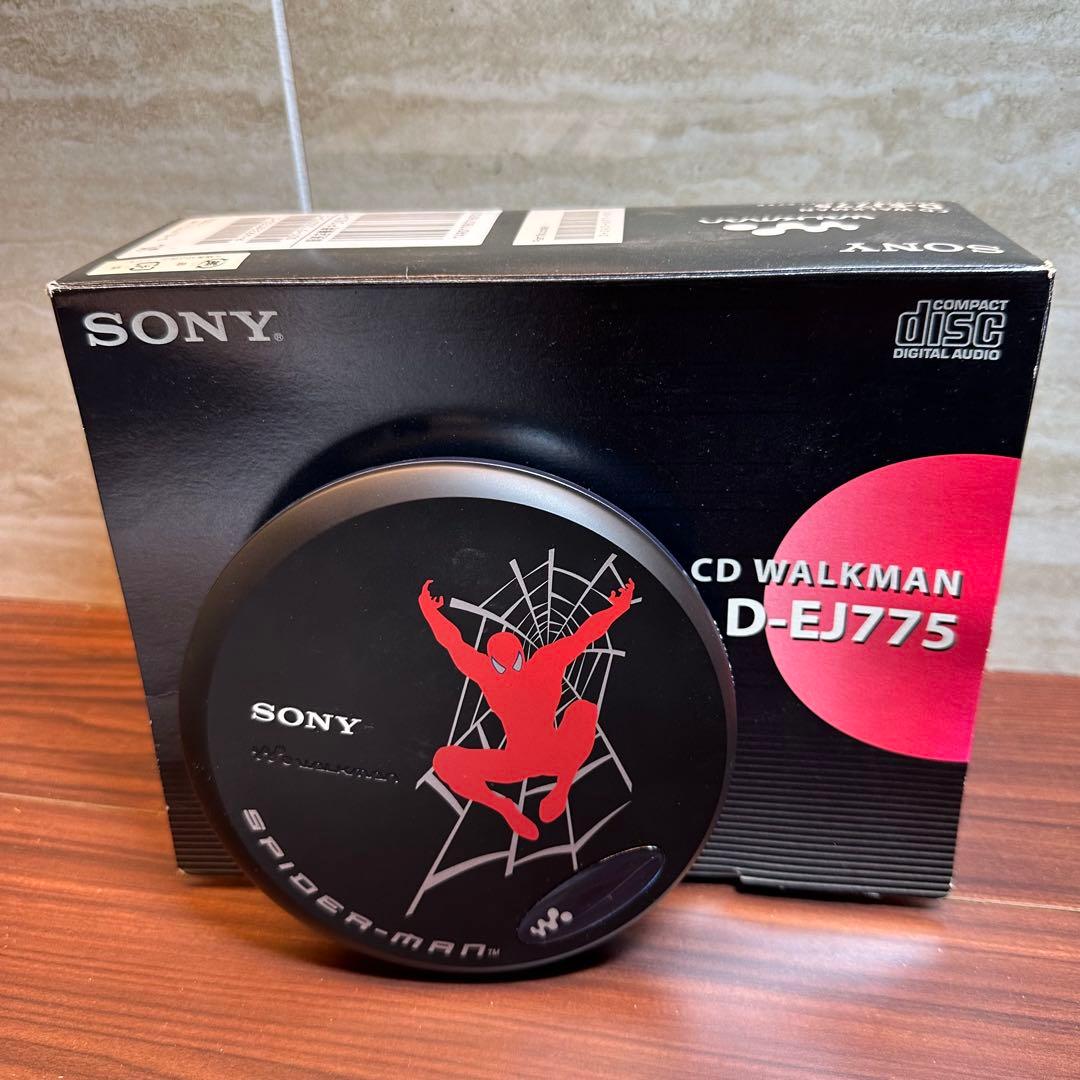 SONY CDウォークマン D-EJ775 スパイダーマン 5525 SONY D-EJ775 Portable CD player Walkman Spiderman Good | eBay