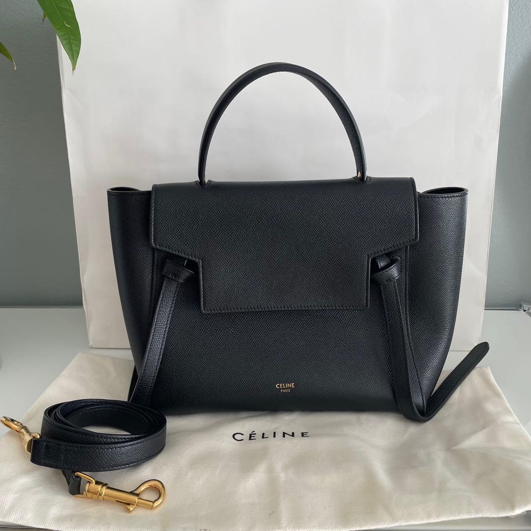 CELINE セリーヌ ベルトバッグMICRO BELT BAG マイクロ 黒 - メルカリ