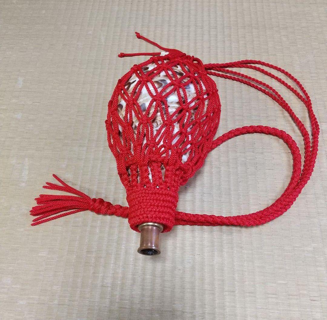 法螺貝 袋 大 赤 七宝編みの通販｜www.a26barbershop.com