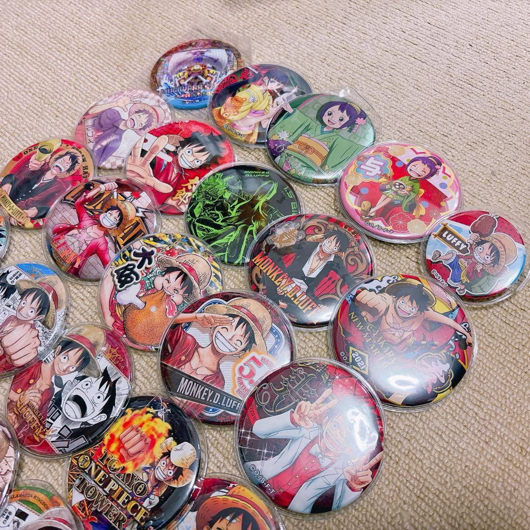 ONE PIECE ルフィ 輩缶バッチ 35個セット 日本限定 - メルカリ