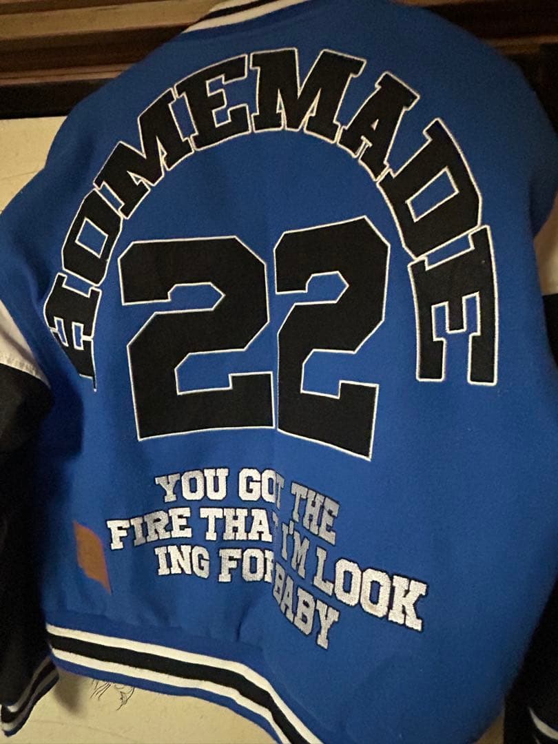 MIUI-T x HOMEMADE スタジャン M 青 - メルカリ