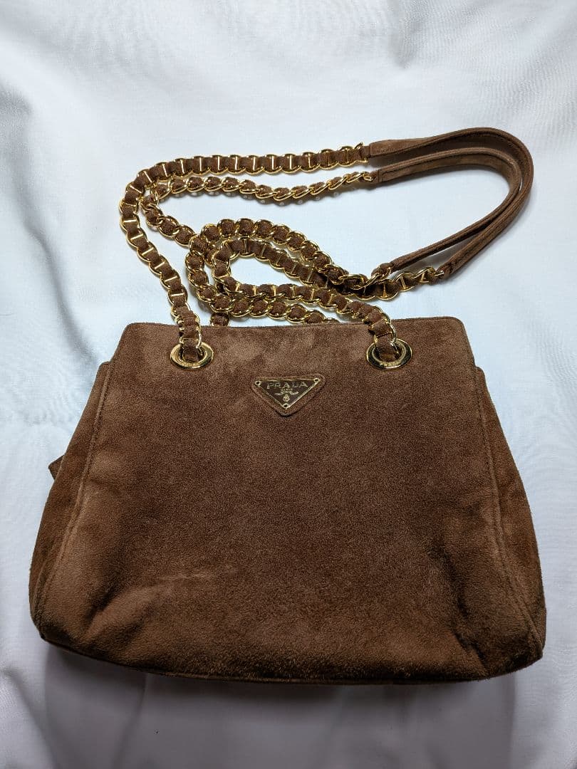 M*️様 レア! Prada ヴィンテージ スエード ショルダーバッグ
