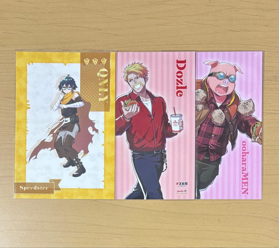 ドズル社 ポストカード 3点セット ウェンディーズ アニメイト クエスト
