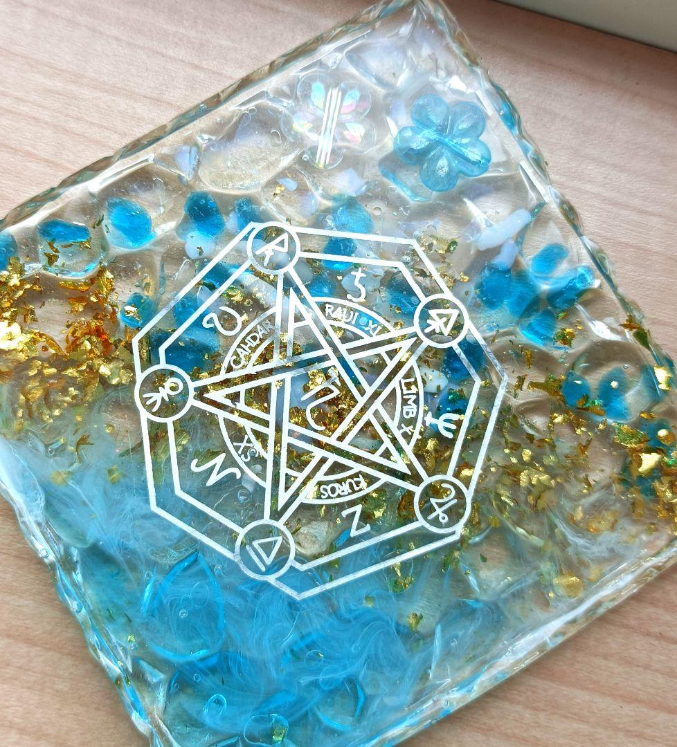 専用ページ　開運絵画　❀レイキコースター夫婦セット❀