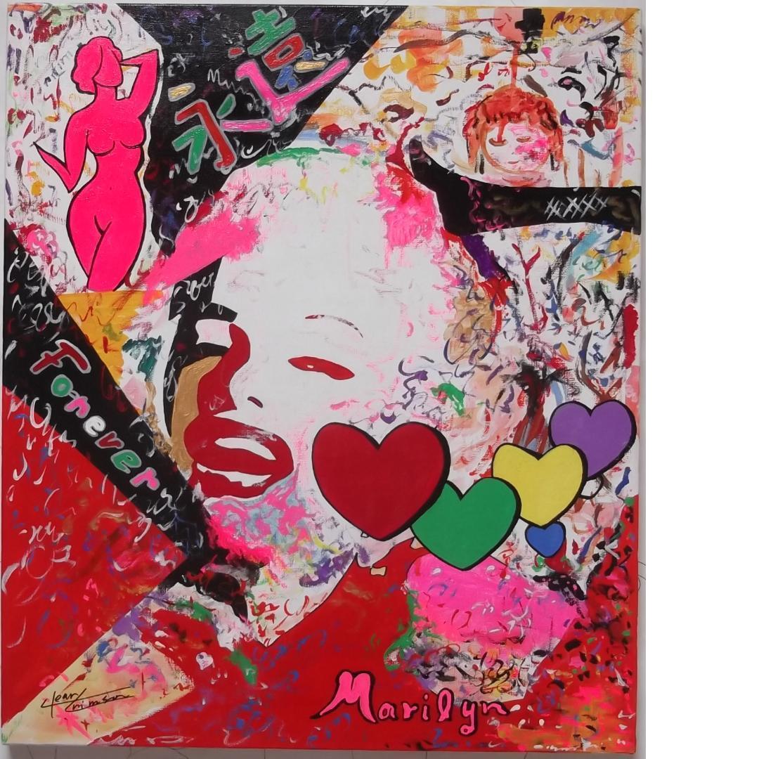 カブリオレ　真作２点　クリムゾン「Goddess is in Japan」