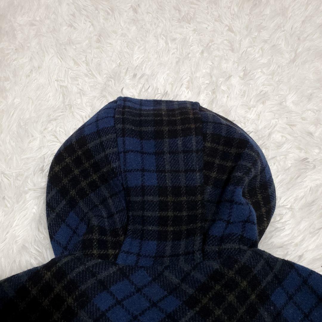 MONTGOMERY ネイビーブルー ダッフルコート チェック 42 しお様 - メルカリ