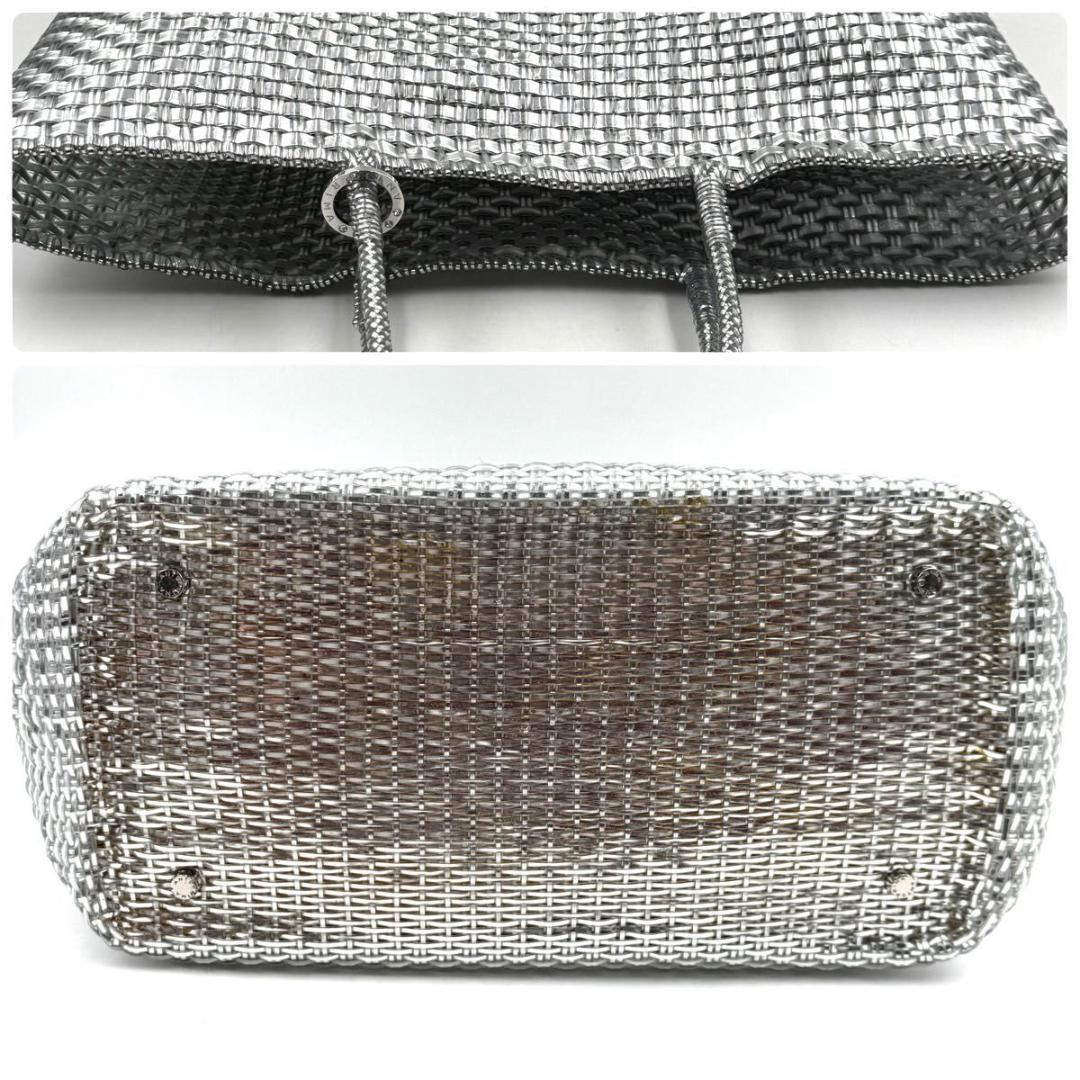 アンテプリマ イントレッチオ ワイヤーバッグ シルバー トートバッグ