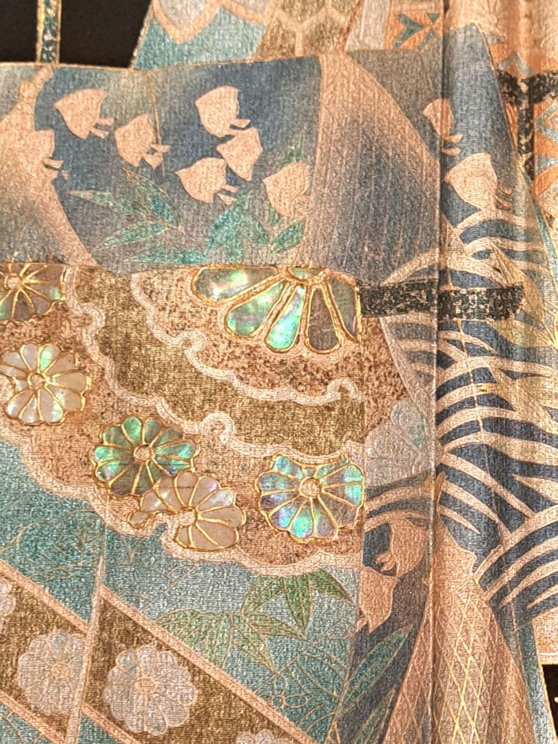 新品、未使用❇️豪華黒留め袖 螺鈿 金銀彩 比翼仕立て フルセット