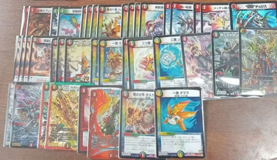 デュエルマスターズ 引退品 9デッキ+金トレジャー レア スリーブ デュエマ