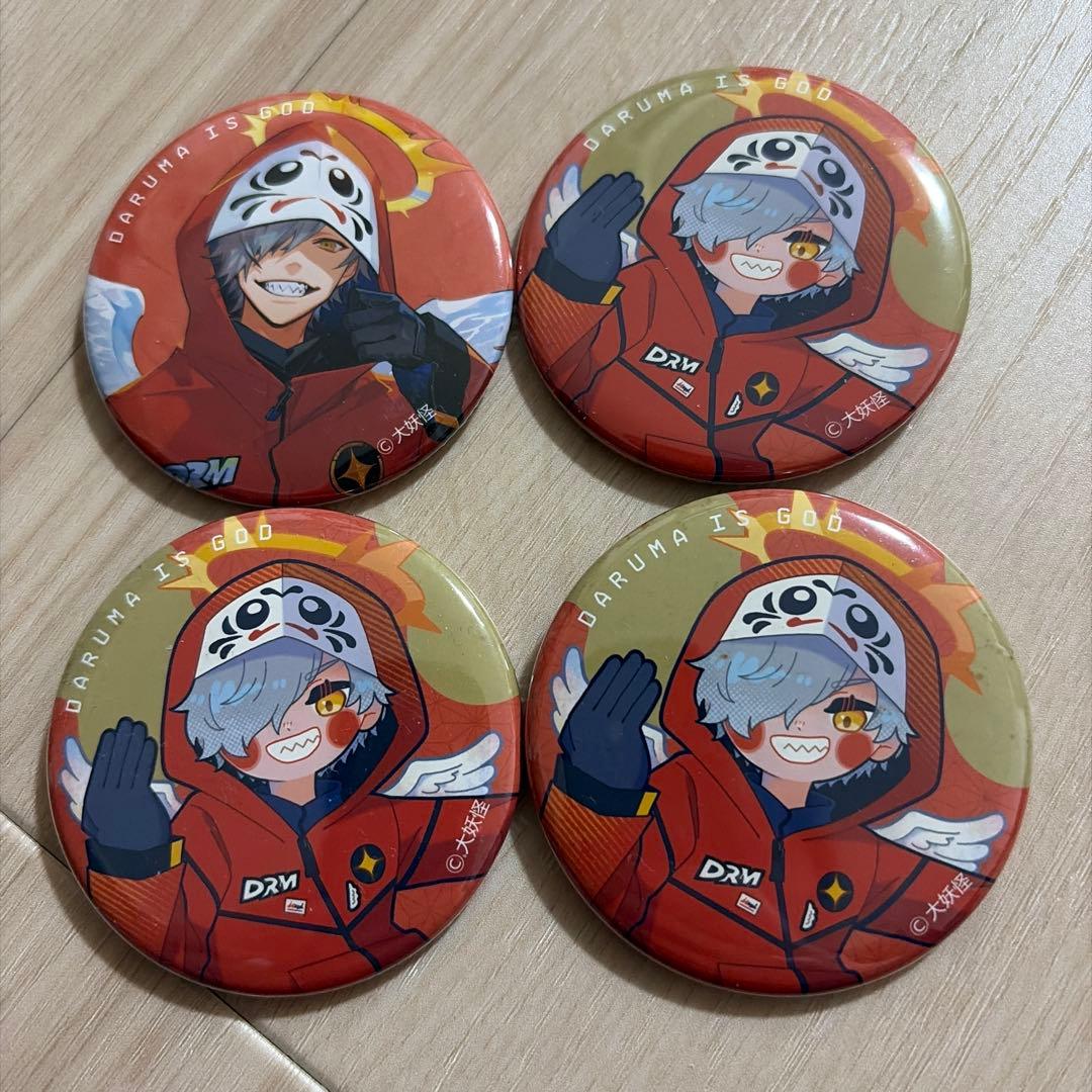 だるまいずごっど 大妖怪 缶バッジ ローソン - メルカリ