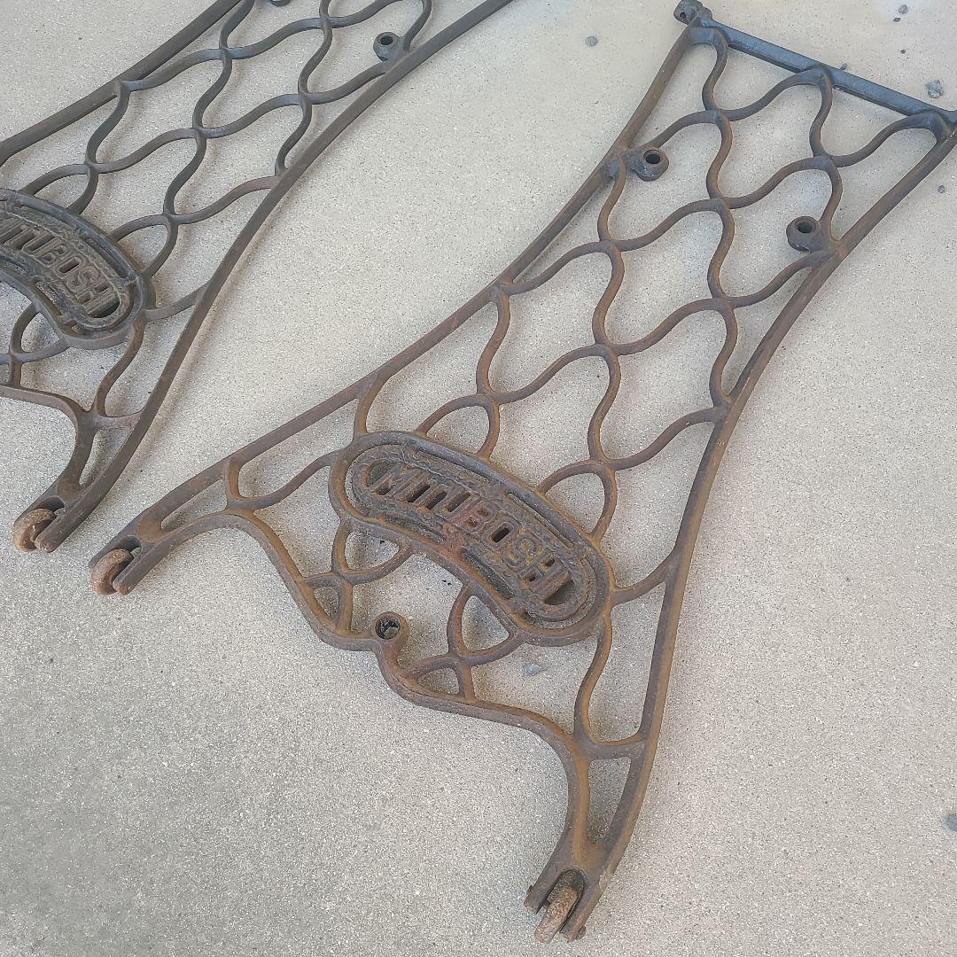 ヴィンテージアイアン製ミシン脚 2脚セット当時の物