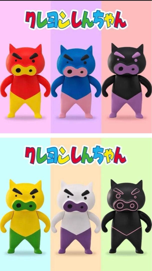 クレヨンしんちゃん ソフビコレクション SHIN-MEN TON-MEN 6色 クレヨンしんちゃんソフビコレクション SHIN-MEN TON-MEN| ZEEM