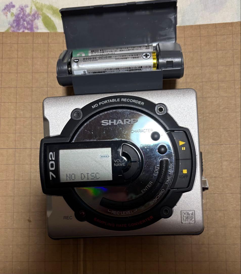 す*ぁ様 ヴィンテージ SHARP ポータブルMDレコーダー MD-MS702- - メルカリ