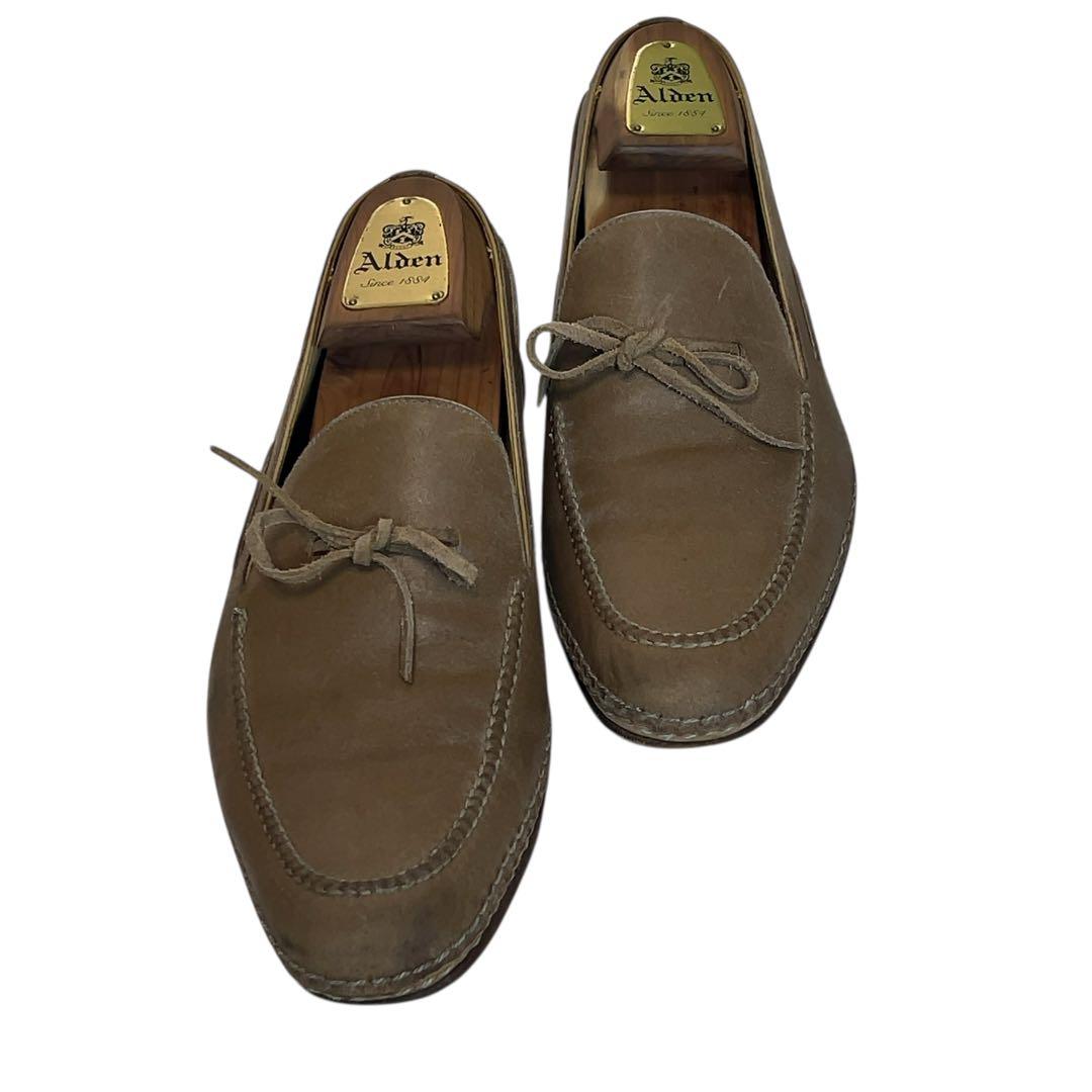 阿呆鳥様専用HERMESスムースレザードライビングシューズ サンド