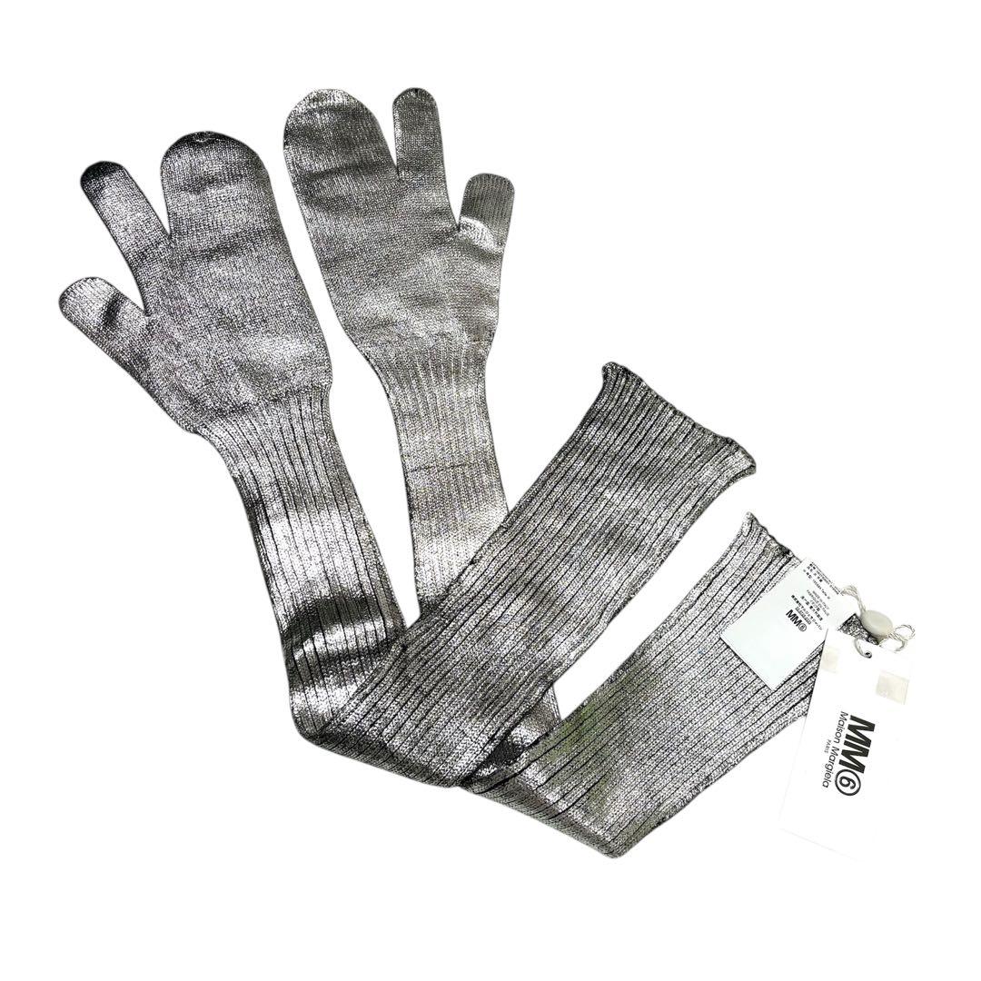 ☆新品☆MM6 マルジェラ 18AW アームカバー メタリックシルバー - メルカリ