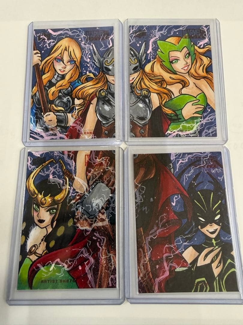 upper deck marvel 1of1 スケッチカード　パズル upper deck marvel 1of1 スケッチカード パズル