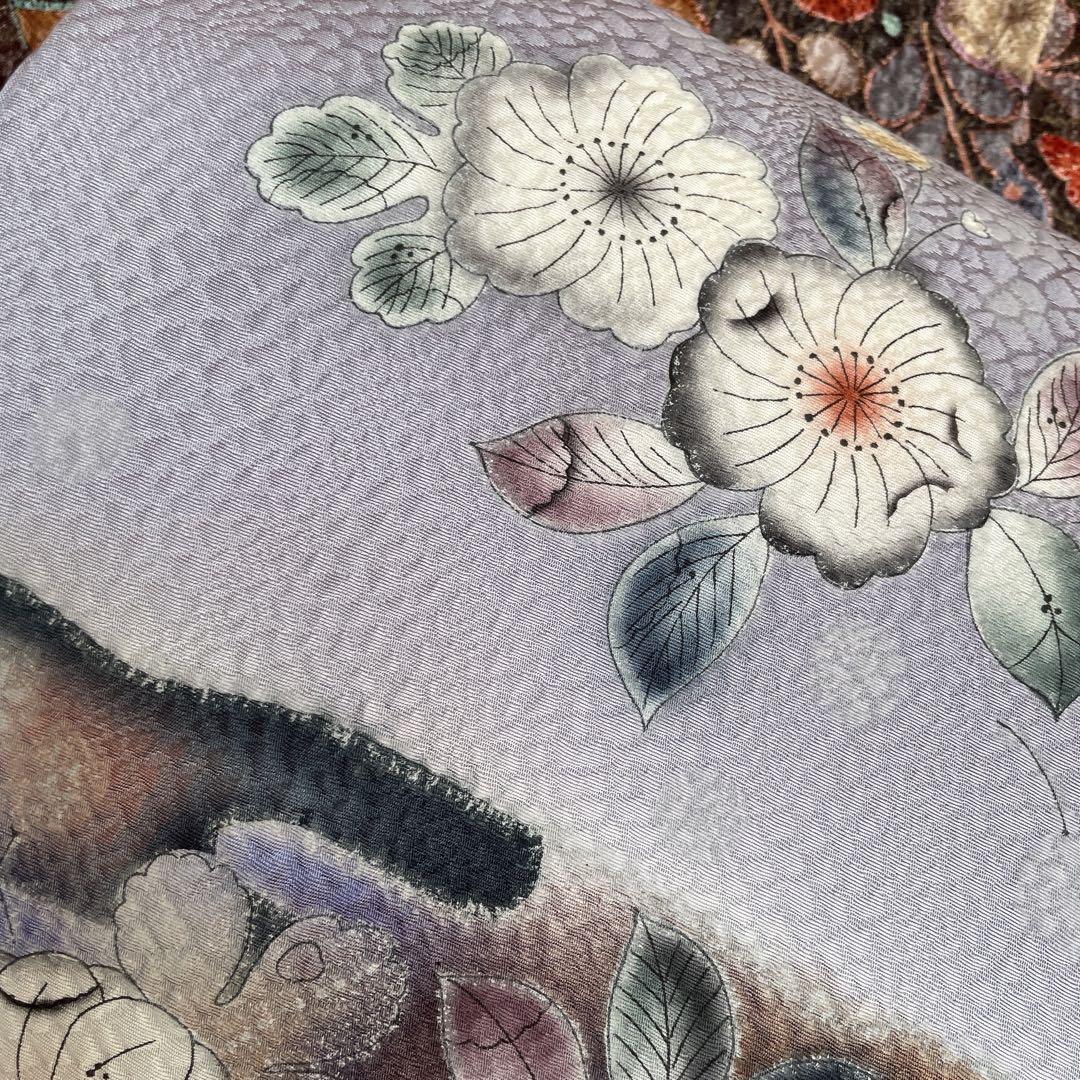 小紋 フルセット 辻ヶ花 ブラウン系 着物 L5 - メルカリ